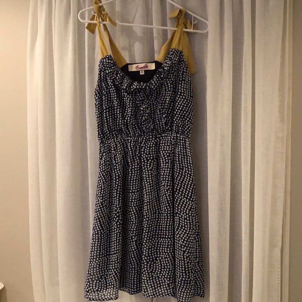 “Emmelee” Dress, navy and white